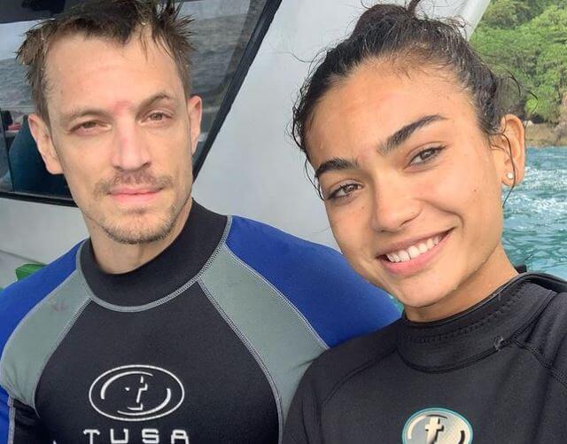 Steve Kinnaman’s son, Joel Kinnaman, with his girlfriend, Kelly Gale.